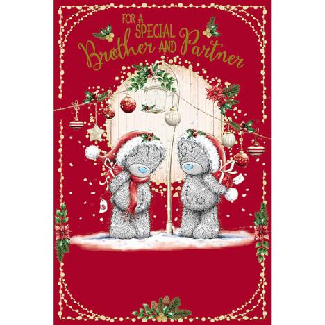 Special Brother & Partner Me To You Bear Christmas Card £2.49